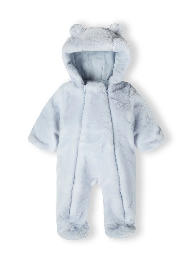 مينوتي بدلة أطفال خارجية مبطنة بسحاب مزدوج وأذنين بارزتين